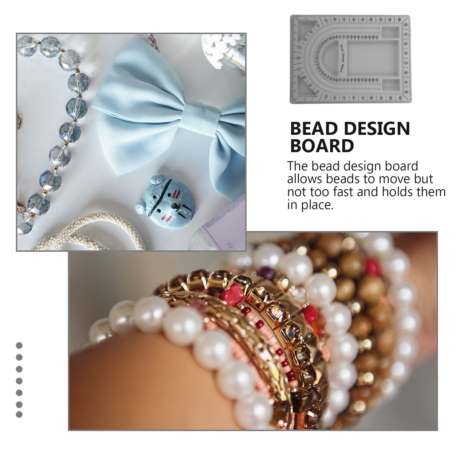 2Pcs Bead Design Board Jewelry - Bead Organizer Tray ulasan dan harga