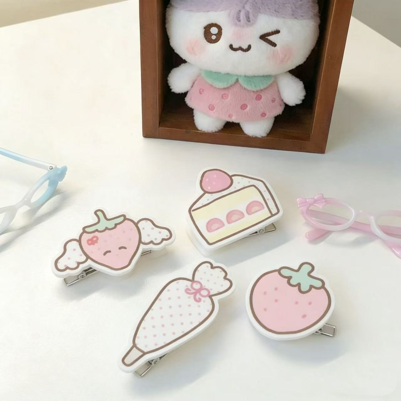 INS Strawberry Cake Hair Clip  - Jewelry Making For Kids ulasan dan harga