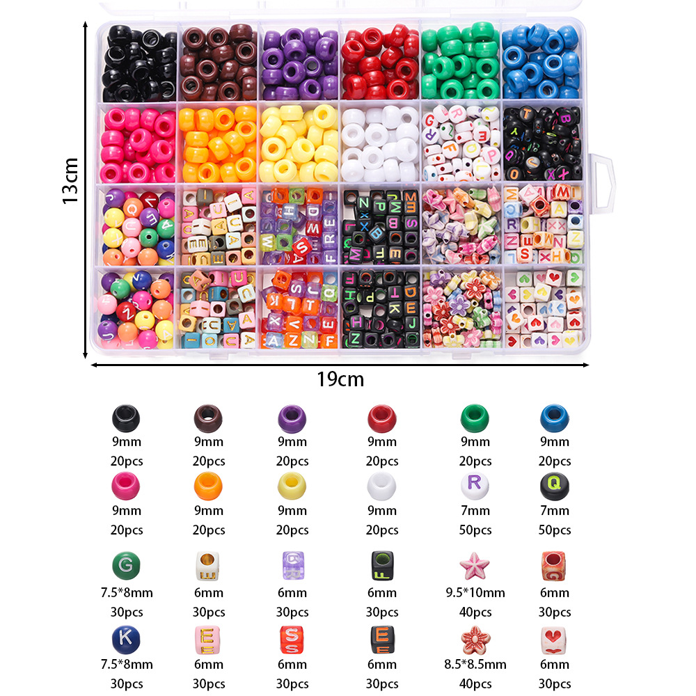 1 Box Colorful Acrylic Pony Be - Bead Organizer Tray ulasan dan harga