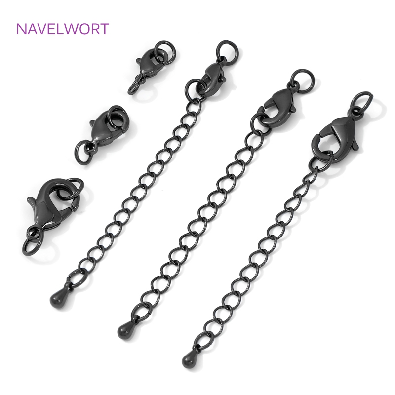 Black Color Brass Lobster Clas - Jewelry Making Essentials ulasan dan harga