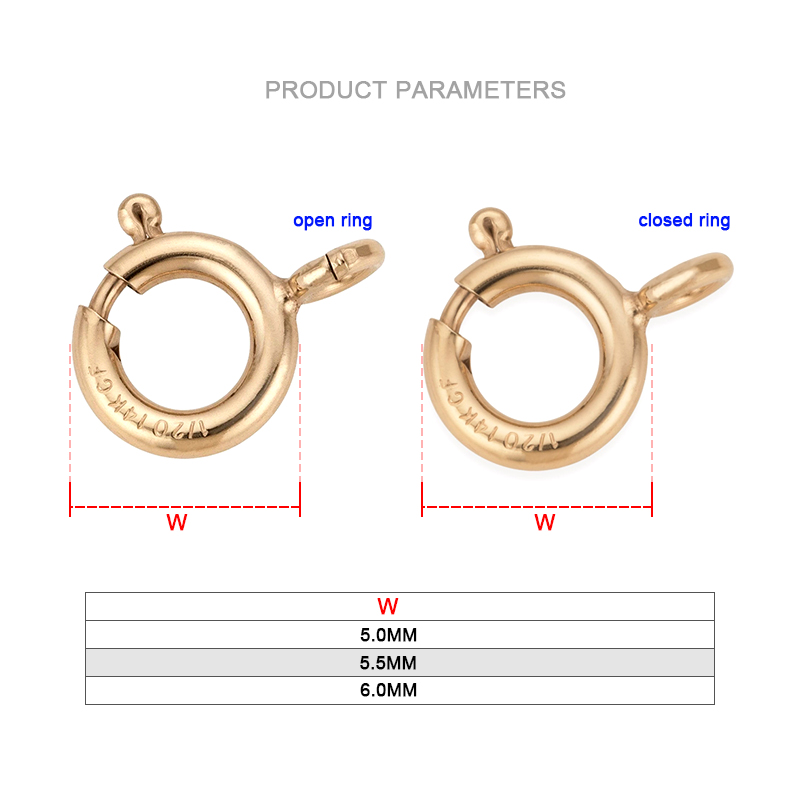 14K Gold Filled Spring Ring Cl - Jewelry Making Essentials ulasan dan harga