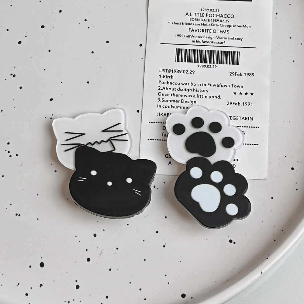 Kawaii Y2K Cat Hair Pins Black - Jewelry Making For Kids ulasan dan harga